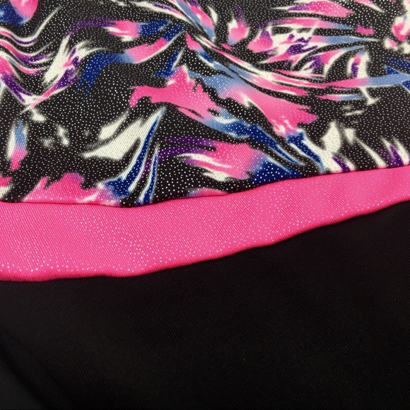 Danskin | One Pieces | Freestyle By Danskin Neon Pink Black Unitard ...